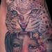 Tattoos - Leopard and girl - 93798